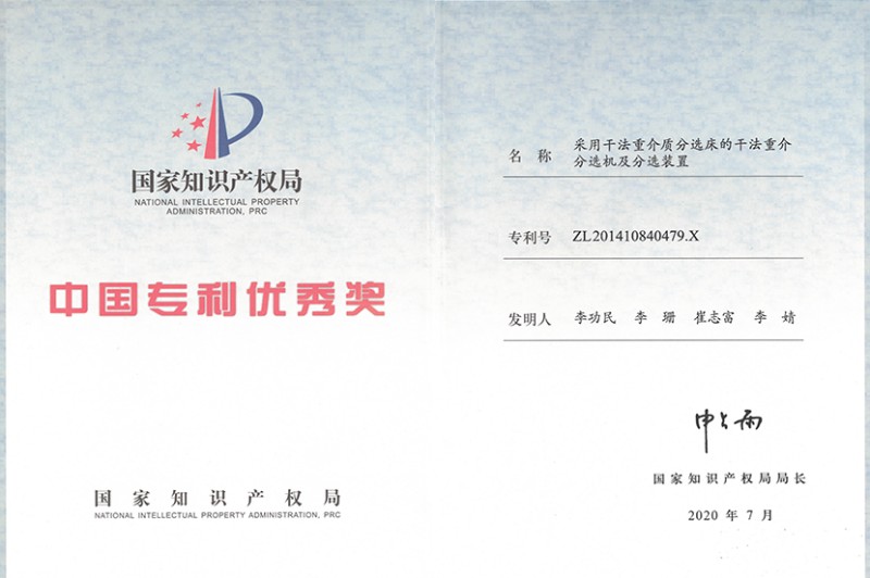 中國專利優秀獎